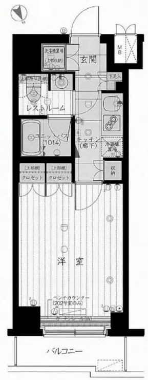 ルーブル都立家政伍番館 5階階 間取り