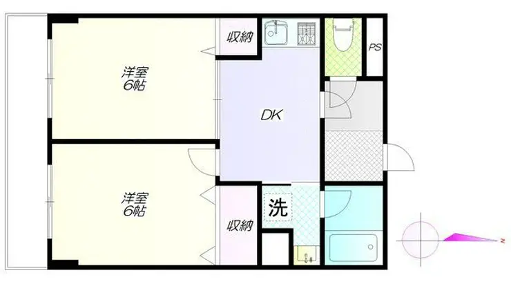 マンション芝公園 8階階 間取り