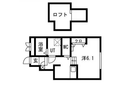 あんしん明神町(ワンルーム/1階)の間取り写真