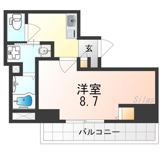 エヌエムキャトフヴァン(1K/5階)の間取り写真
