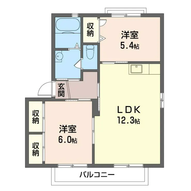 ハイメゾンN 2階階 間取り