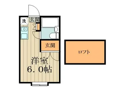 ラ・クレール武蔵野(ワンルーム/2階)の間取り写真