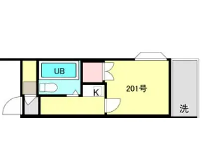 KYパレス曙II(ワンルーム/2階)の間取り写真