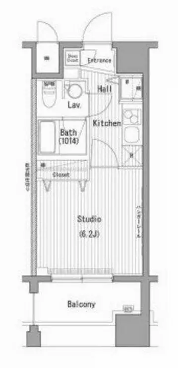 ガーラ・プレシャス横濱関内 8階階 間取り
