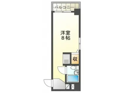 DICE BLDG.大手町I(ワンルーム/4階)の間取り写真