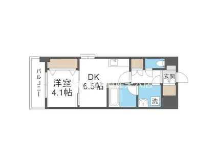 スプランディッド新大阪イースト(1DK/3階)の間取り写真