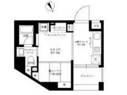 グランドコンシェルジュ藤沢(ワンルーム/8階)の間取り写真