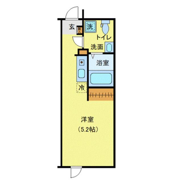 フィオーレ金町II(ワンルーム/3階)の間取り写真