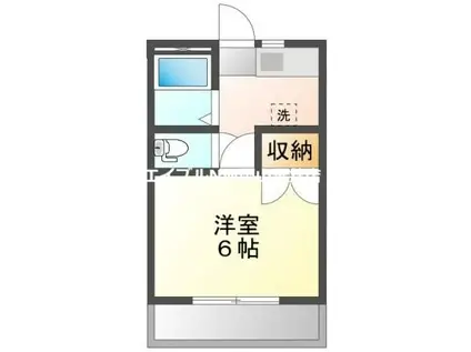 サニーヒルズ泉田I(1K/3階)の間取り写真