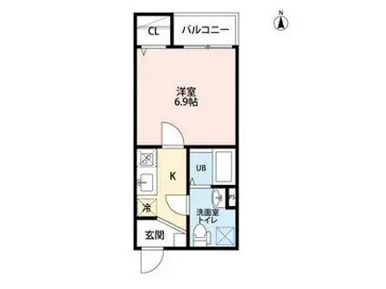 FIRST STEP 絆ファーストステップキ(1K/1階)の間取り写真