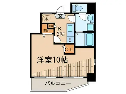 グランデエスIII(1K/5階)の間取り写真