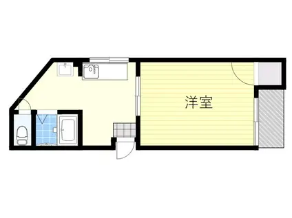 大平マンション(1K/1階)の間取り写真