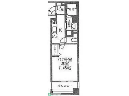 WISTERIAKOMAZAWA(1K/3階)の間取り写真
