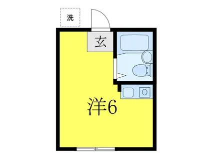 カーサフェニックス(ワンルーム/1階)の間取り写真