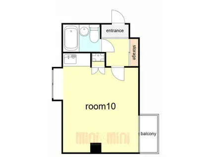 大地グランハイムV(ワンルーム/4階)の間取り写真