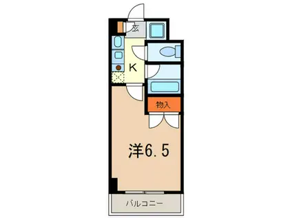 グランデ・アステール芦屋(1K/3階)の間取り写真