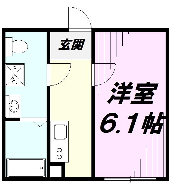 GRACIA SAKAE(1K/1階)の間取り写真