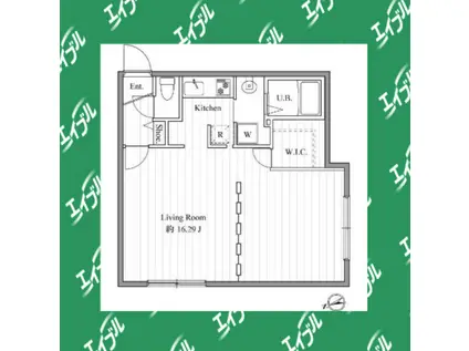 ZESTY松陰神社(ワンルーム/4階)の間取り写真