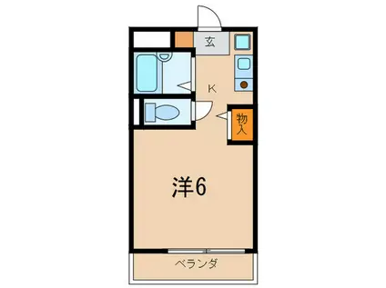 エクセレント六甲(1K/3階)の間取り写真