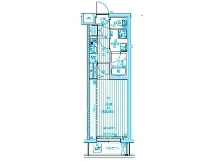 MV IMP常盤台(1K/4階)の間取り写真