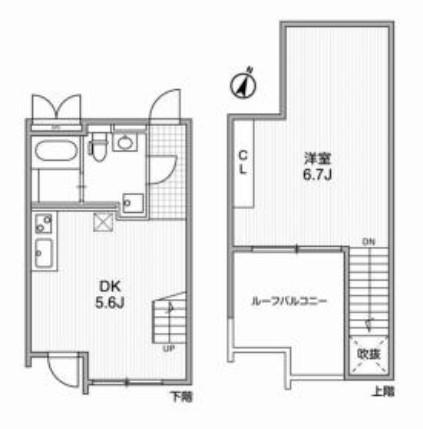 ALERO代々木(1LDK/4階)の間取り写真