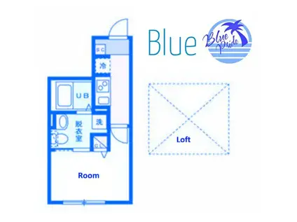 インサイドグローブイヴ(1K/2階)の間取り写真