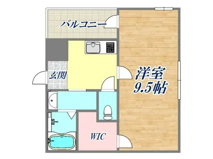 フジパレス宝塚南5番館(1K/1階)の間取り写真