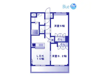 サンライフ・プラザ(2LDK/2階)の間取り写真