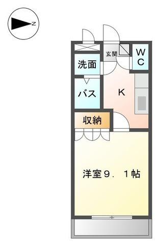 ＪＲ阪和線 紀伊駅 徒歩24分 2階建 築18年(1K/1階)の間取り写真