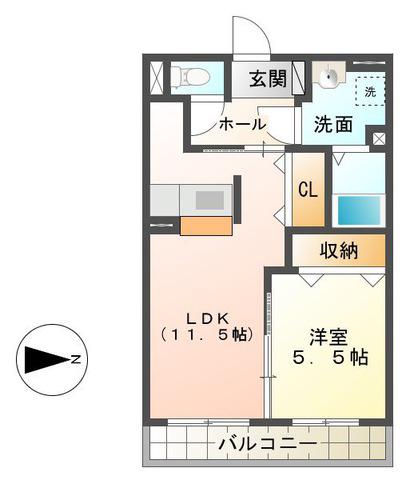 ＪＲ紀勢本線 六軒駅(三重) 徒歩21分 3階建 築17年(1LDK/1階)の間取り写真