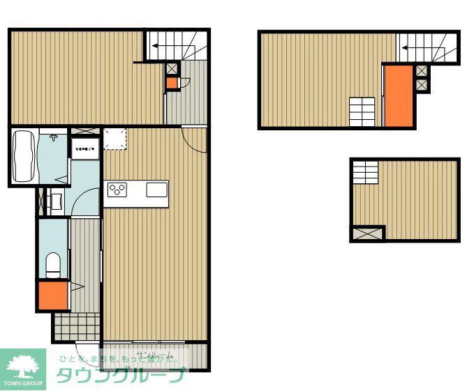 CASA DE ARENA II(1LDK/1階)の間取り写真
