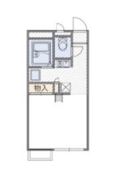 レオパレス須磨の森(ワンルーム/2階)の間取り写真