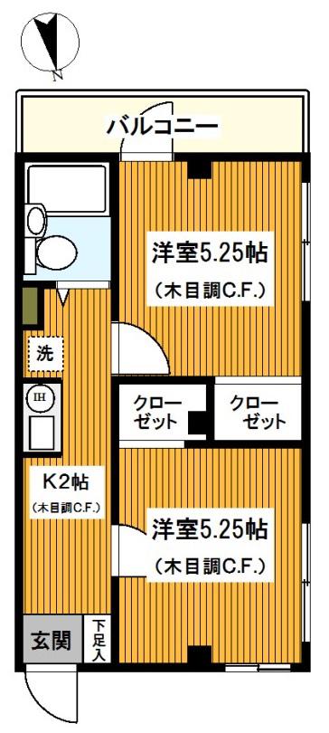 WAGANCE(2K/2階)の間取り写真