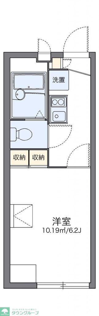 レオパレスエスペランサ常盤(1K/2階)の間取り写真