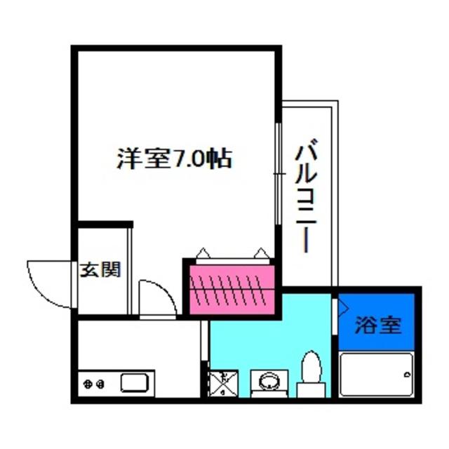 WING住之江(1K/1階)の間取り写真