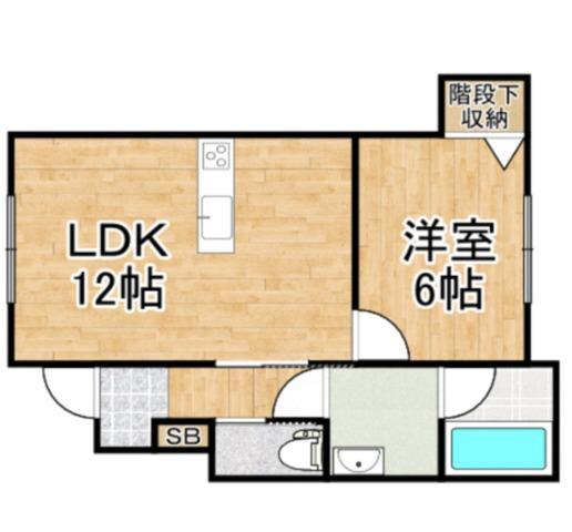 FORESTA(1LDK/1階)の間取り写真