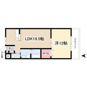 アニコムハイツII(1LDK/2階)の間取り写真