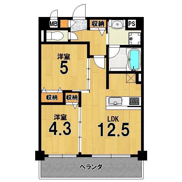 QUALIOR京都東山(2LDK/3階)の間取り写真