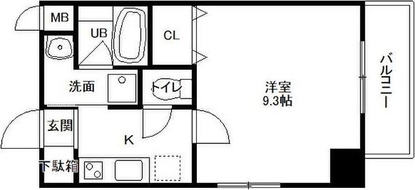 アプレシオ伝馬町(1K/7階)の間取り写真