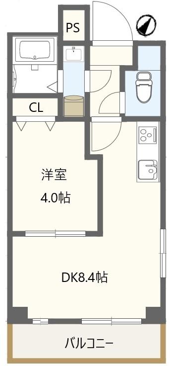 HI・VILLA要町(1DK/2階)の間取り写真