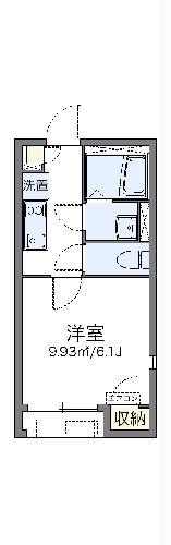 レオネクストフレシールコート(1K/2階)の間取り写真