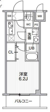 S-RESIDENCE横濱磯子ALIZE(1K/1階)の間取り写真