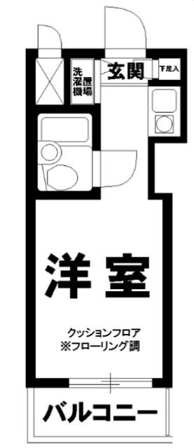 トップ早稲田(ワンルーム/4階)の間取り写真
