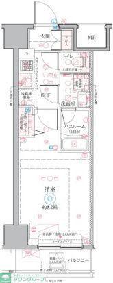 クレヴィスタお花茶屋(1K/10階)の間取り写真