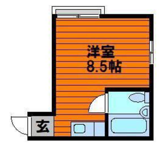 新潮ビル(ワンルーム/3階)の間取り写真