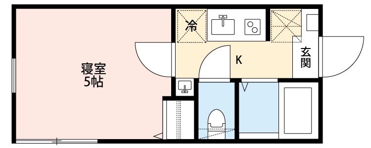 グランクオール北池袋(1K/2階)の間取り写真