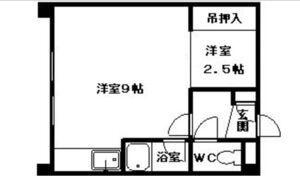 エスポワール16(ワンルーム/1階)の間取り写真