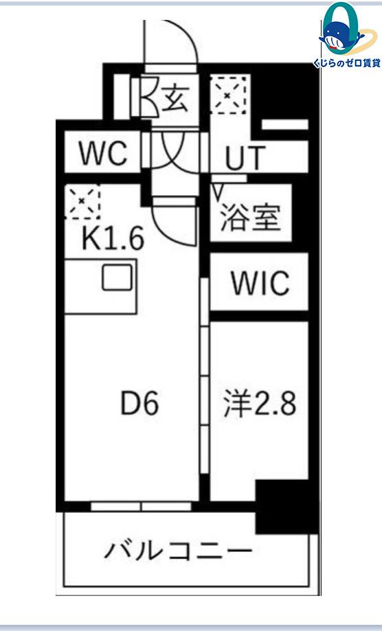 メイクスアート名古屋リニアFRONT(1DK/5階)の間取り写真
