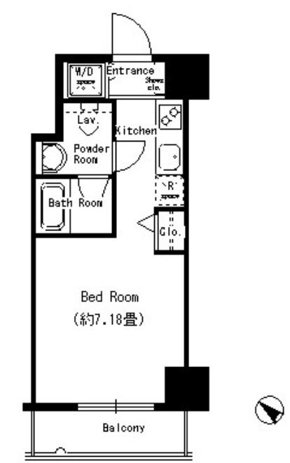 DORMOUSE TOWER(ワンルーム/9階)の間取り写真