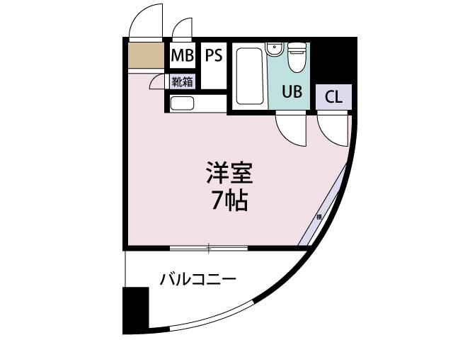 プログレス高砂(ワンルーム/6階)の間取り写真
